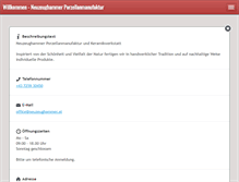 Tablet Screenshot of neuzeughammer.at